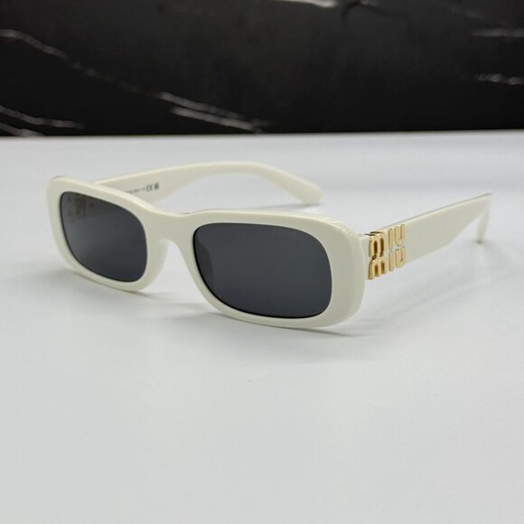 NEW MIU MIU WOMEN MU08ZS 1425S0 SUNGLASSES WHITE EYEWEAR SMU 08Z 1425S0 main image 7